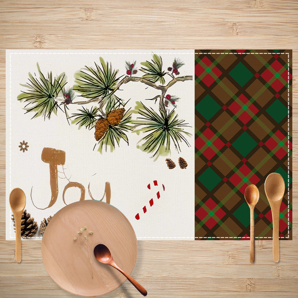 Christmas Linen Placemats for Festive Holiday Tables