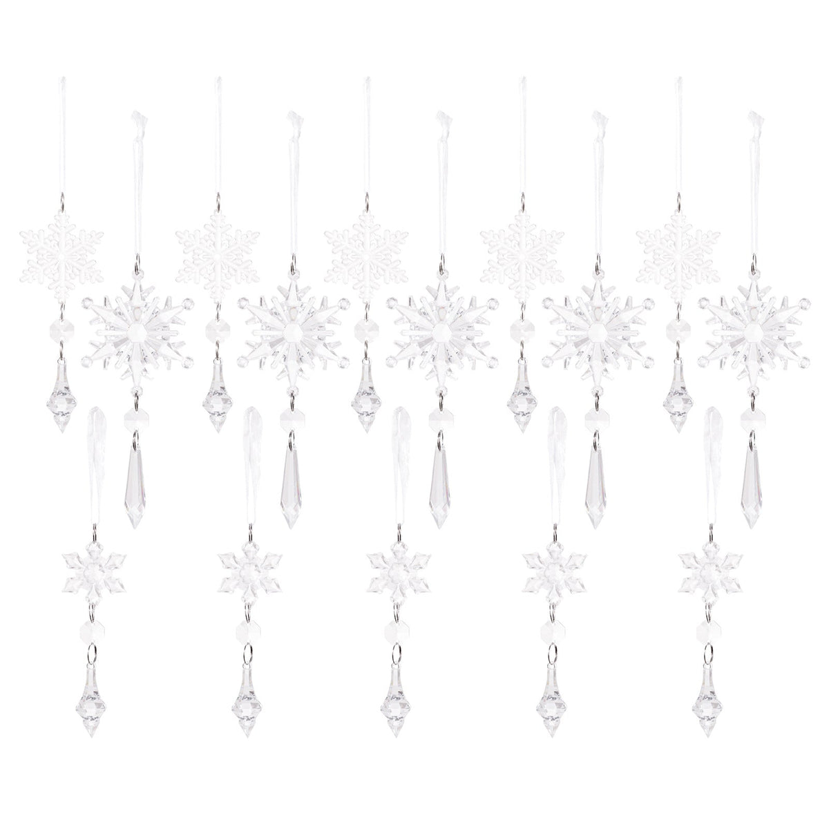 Christmas Snowflake Ornaments for Icy Tree Sparkle