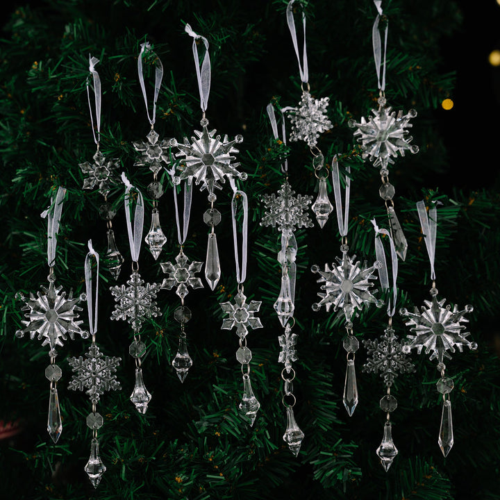 Christmas Snowflake Ornaments for Icy Tree Sparkle