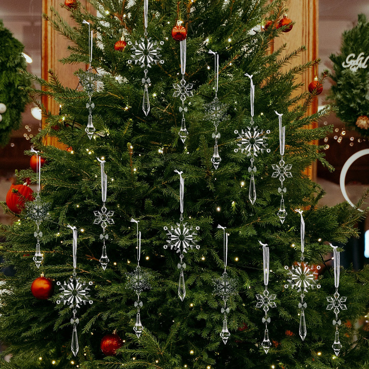 Christmas Snowflake Ornaments for Icy Tree Sparkle