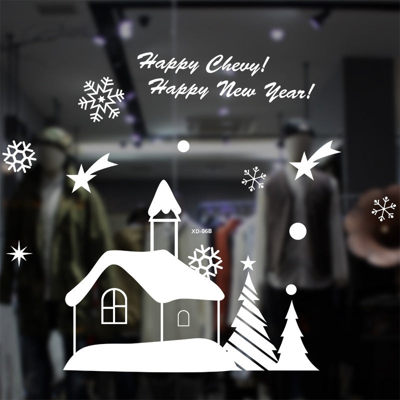 Christmas Window Decals for Festive Winter Displays