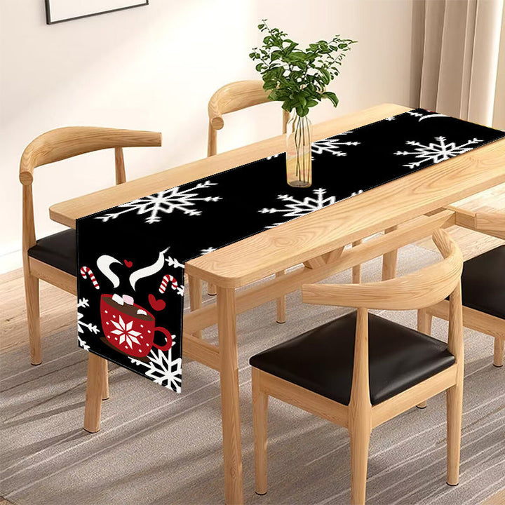 Christmas Snowflake Table Runner Holiday Table Decor
