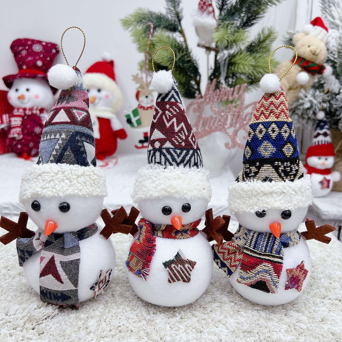 Christmas Snowman Ornaments for a Playful Holiday Tree