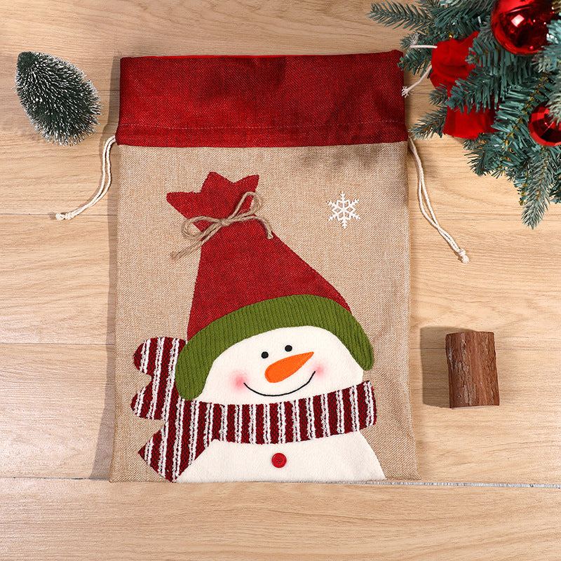 Christmas Drawstring Gift Bags for Small Presents & Treats