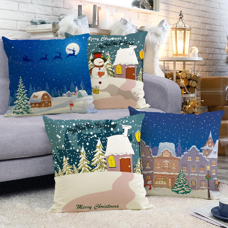Christmas Snowman Pillowcase for Cozy Holiday Decor