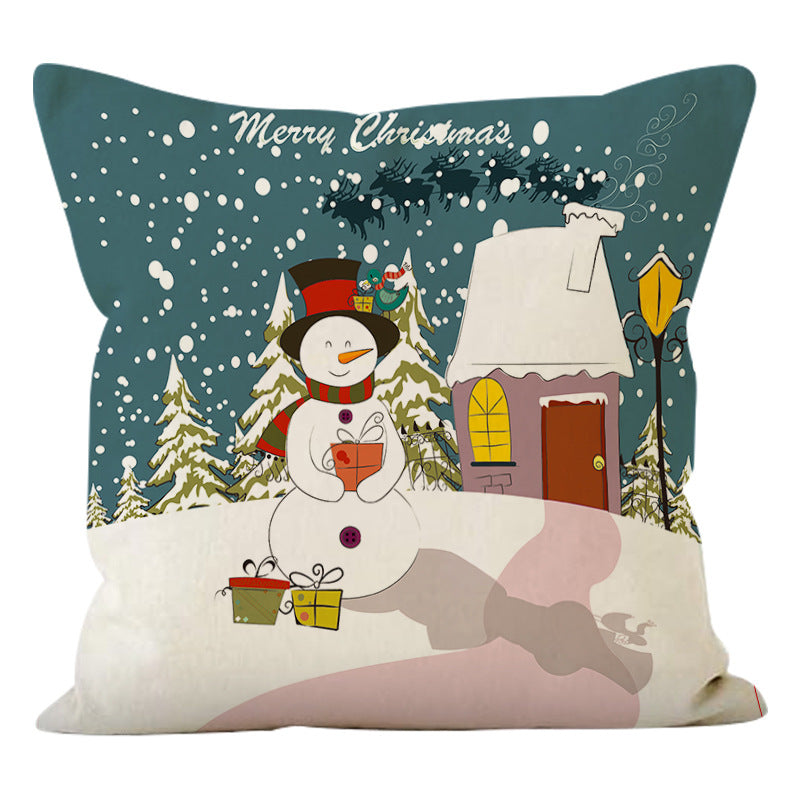 Christmas Snowman Pillowcase for Cozy Holiday Decor