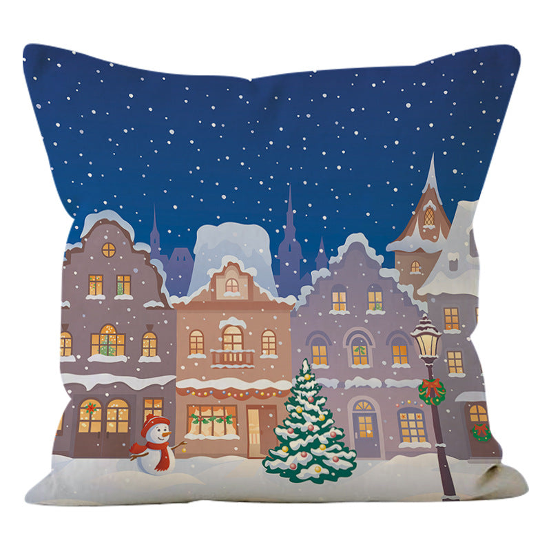 Christmas Snowman Pillowcase for Cozy Holiday Decor