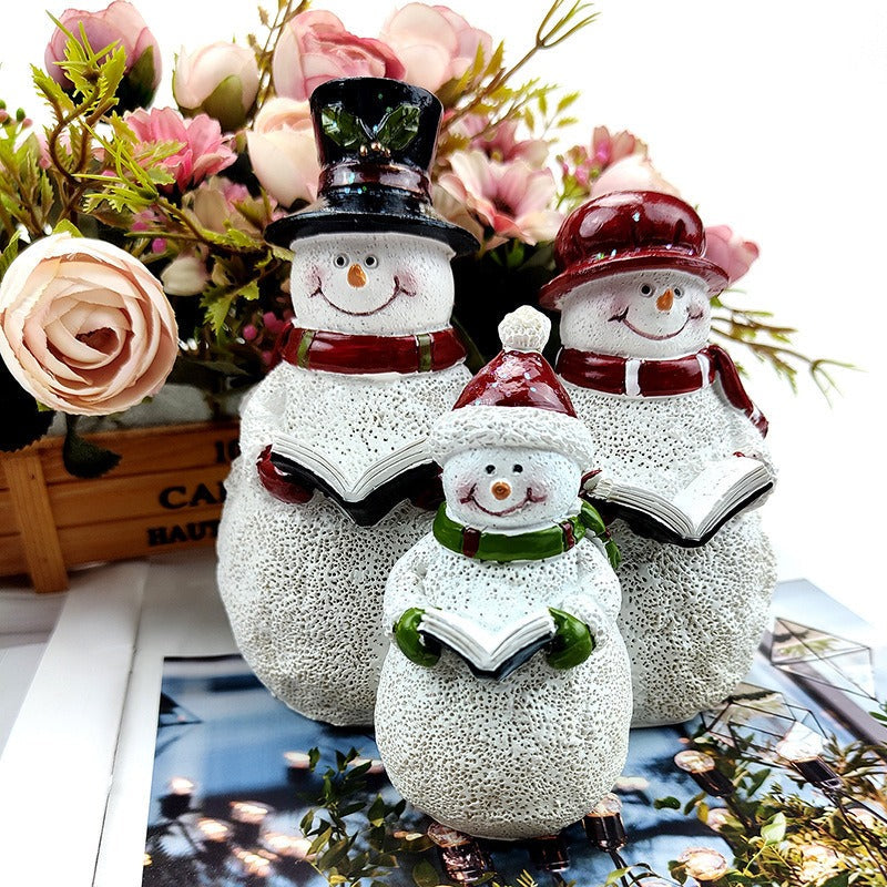Christmas Snowman Family Set for Cozy Holiday Decor