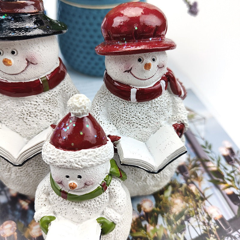 Christmas Snowman Family Set for Cozy Holiday Decor