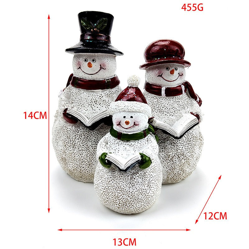 Christmas Snowman Family Set for Cozy Holiday Decor