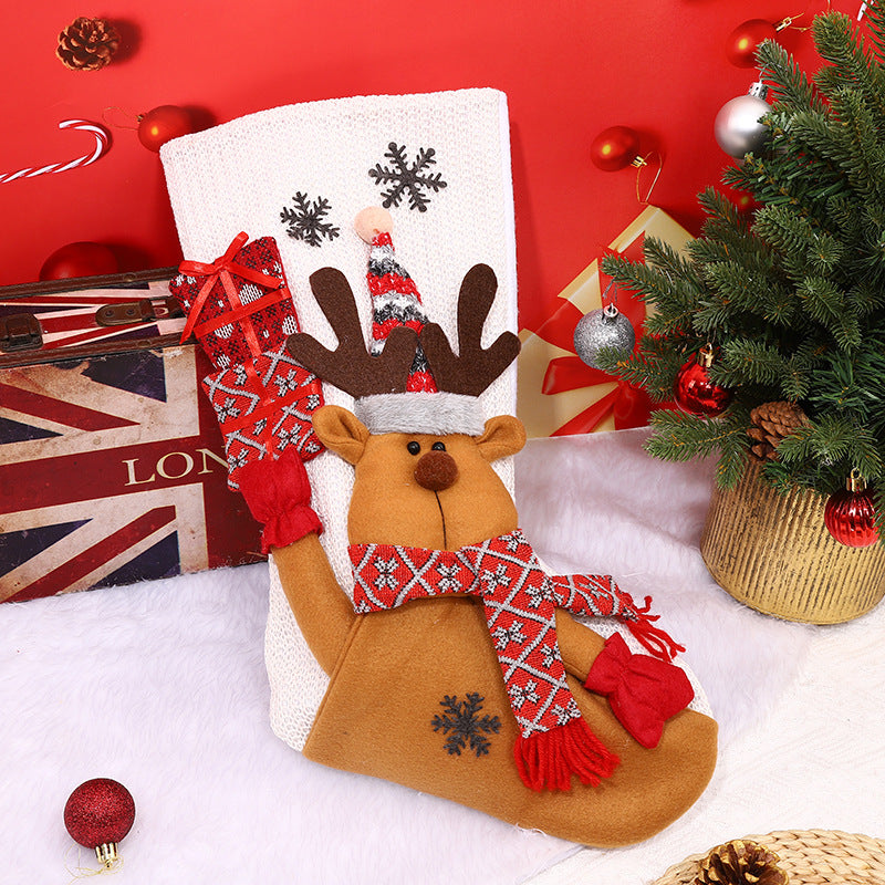 Christmas Stocking Set: 3 Festive Holiday Gift Holders