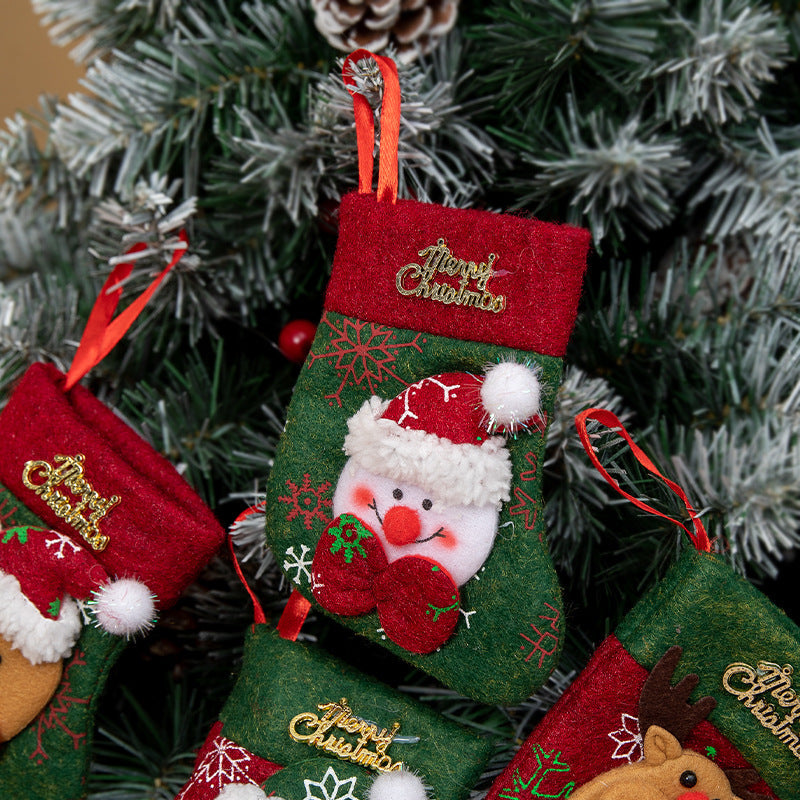 Christmas Stocking Gift Bag Festive Tree Decoration