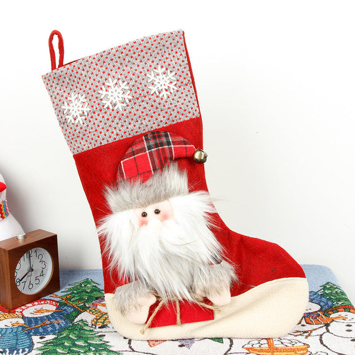 Christmas Stocking Gift Bags for Cozy Mantel Decor