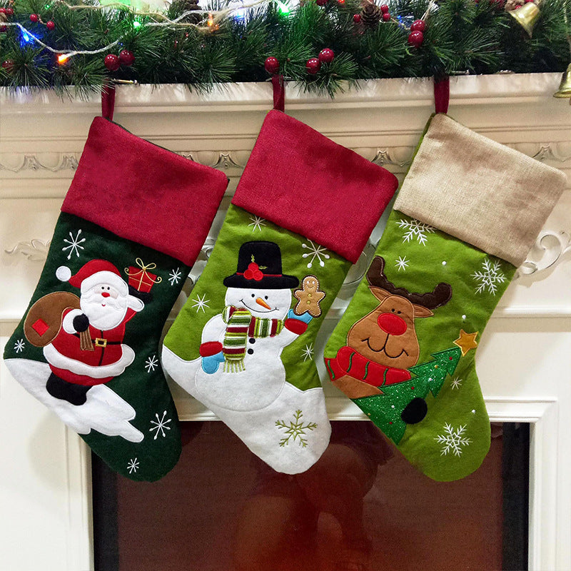 Christmas Stocking Gift Bags for Mantels and Treats