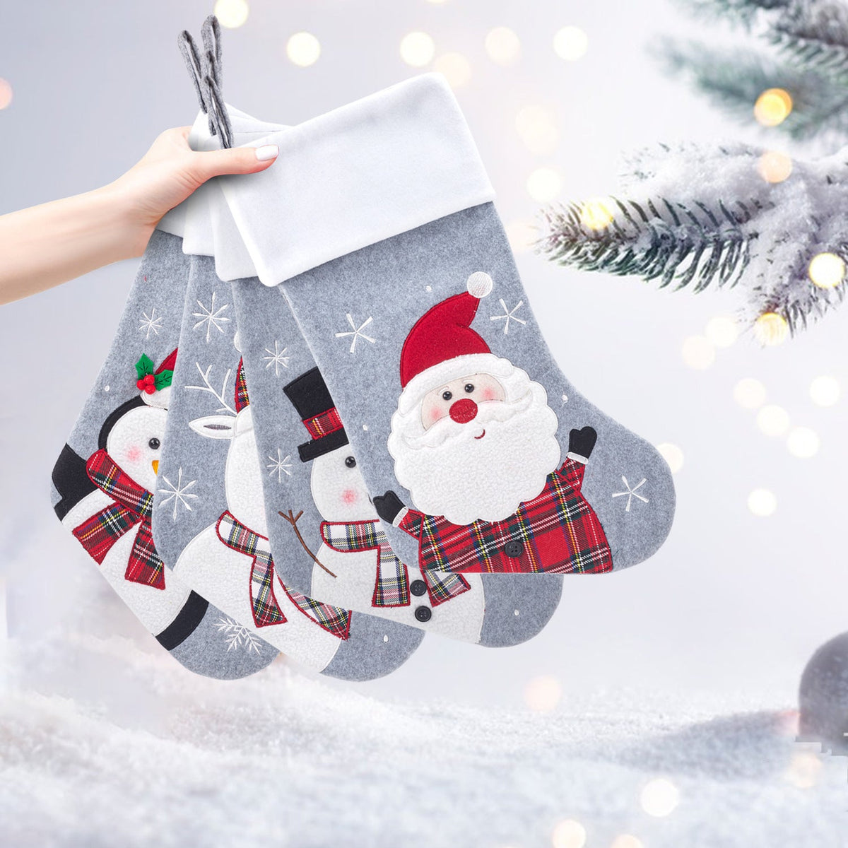 Christmas Stocking Gift Bags for Festive Holiday Decor