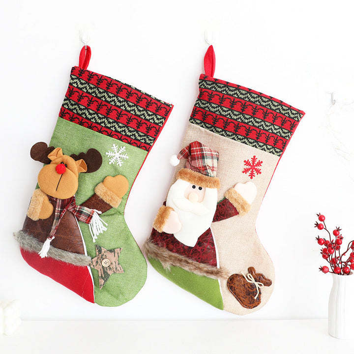 Christmas Stockings With 3D Characters for Festive Mantels