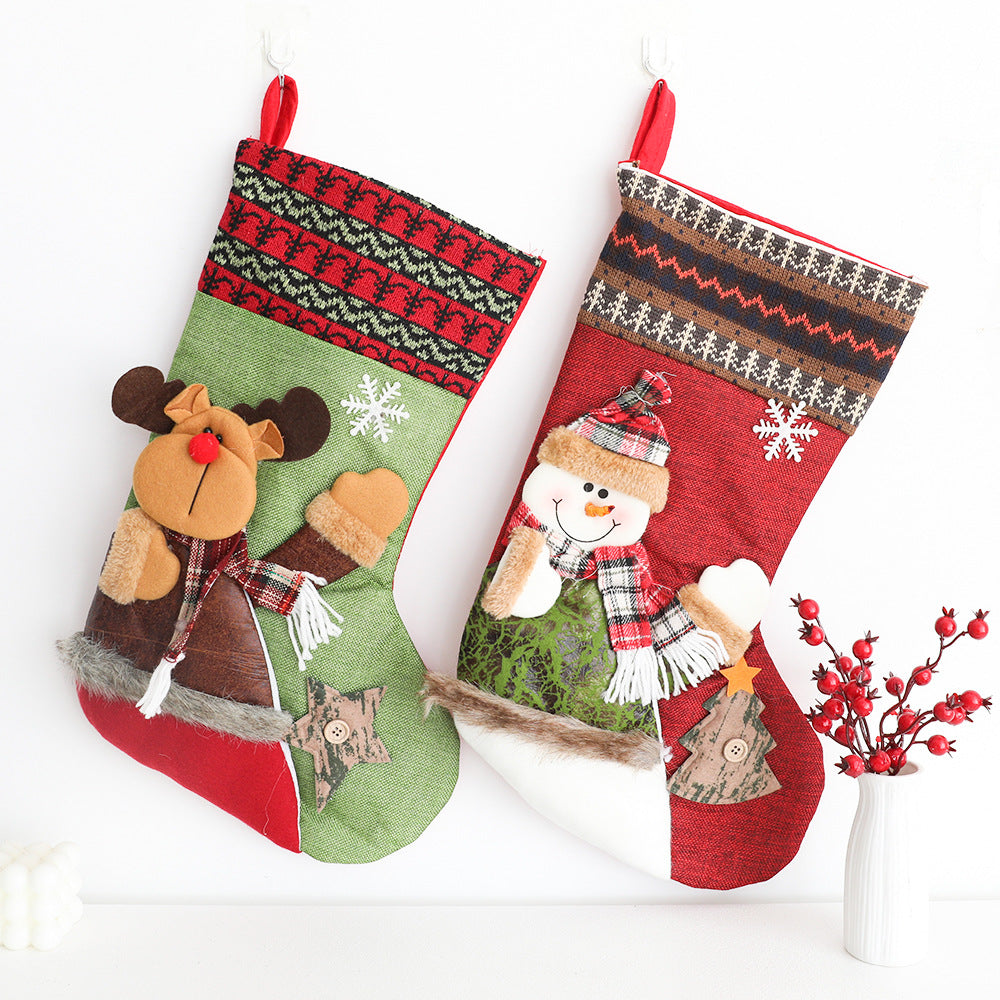 Christmas Stockings With 3D Characters for Festive Mantels