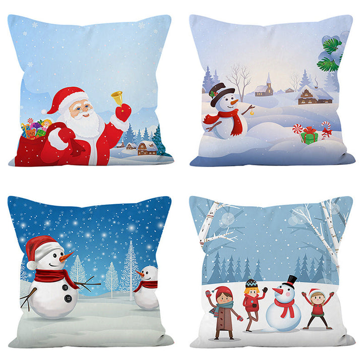Christmas Pillow Covers for Cozy Holiday Sofa Decor