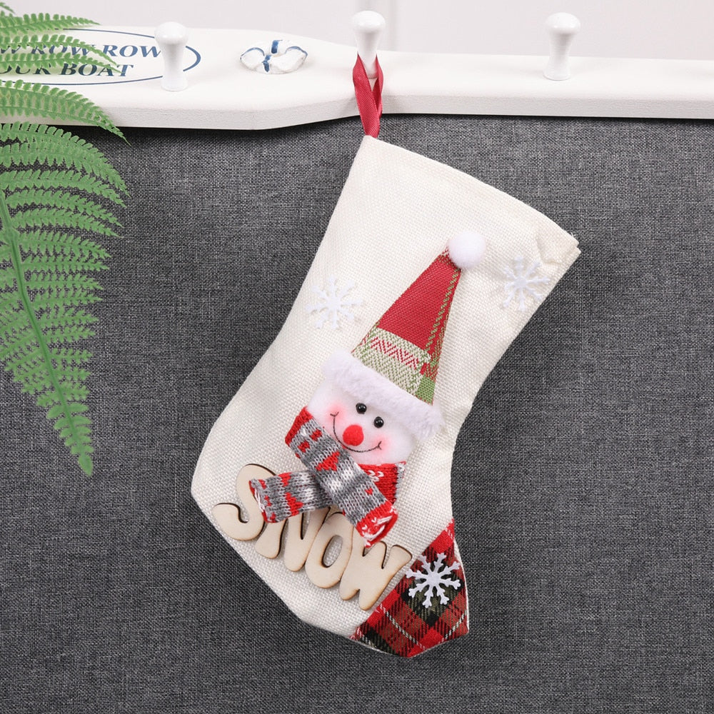 Christmas Stocking Candy Bag for Small Gifts & Decor