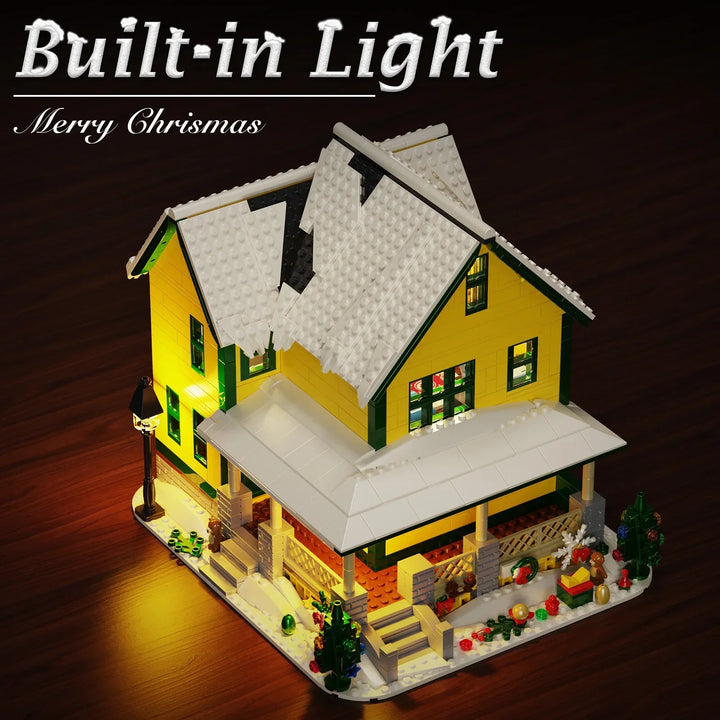 Christmas Story House Building Blocks Kit with LED Light