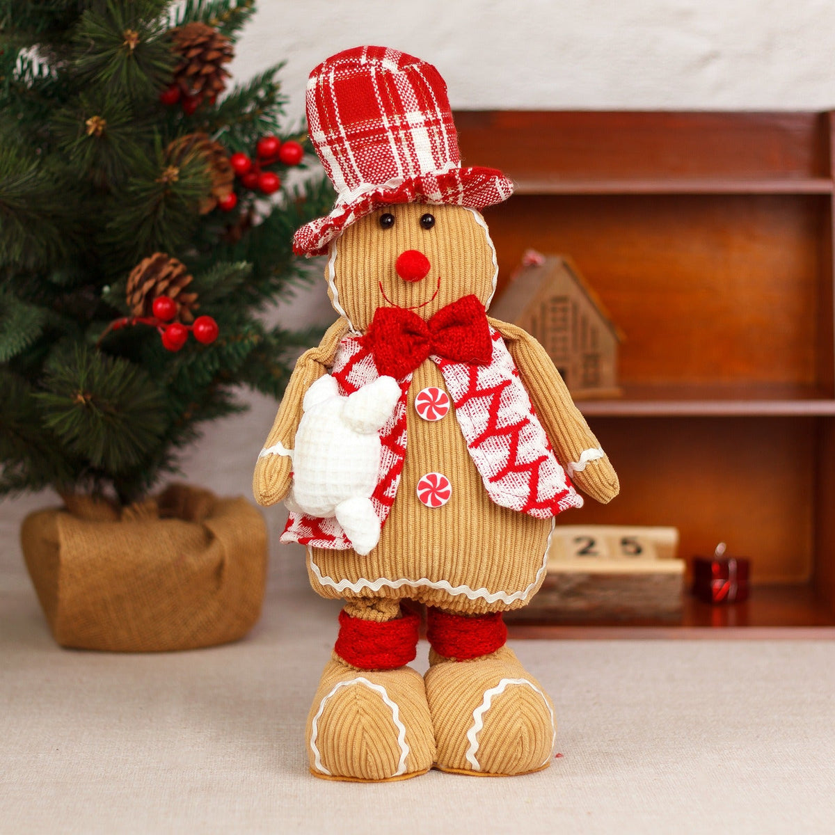 Christmas Gingerbread Doll Couple Window Decoration