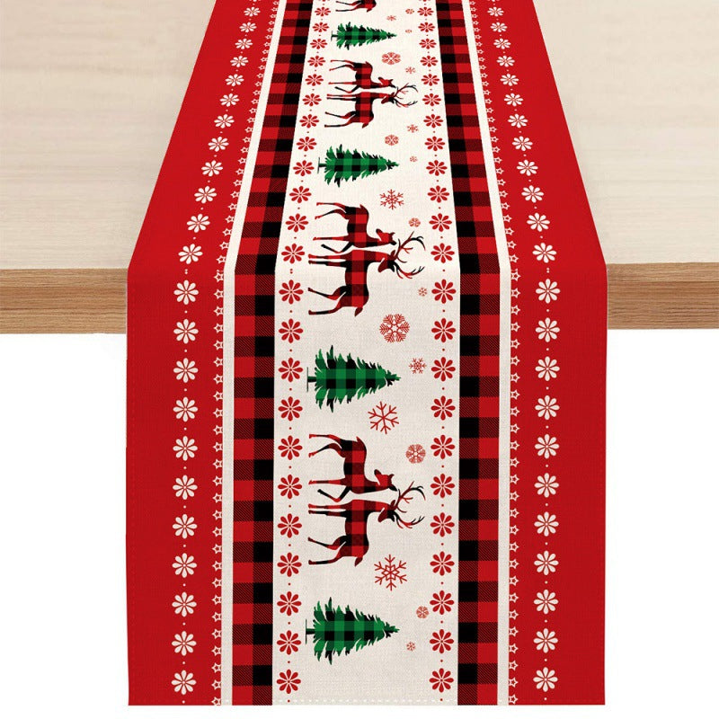 Christmas Table Runner for Festive Holiday Dining Rooms