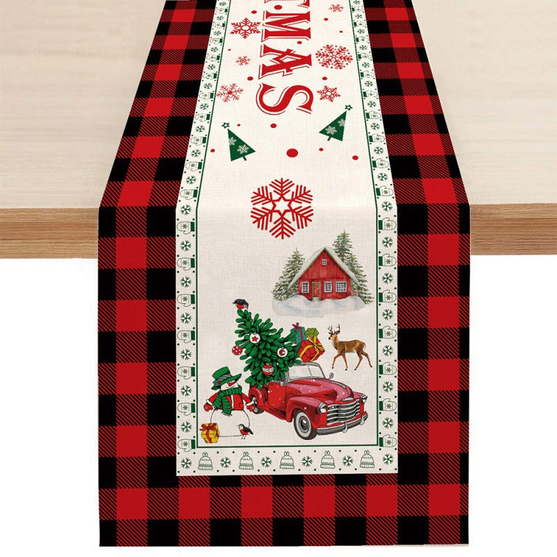 Christmas Table Runner for Festive Holiday Dining Rooms