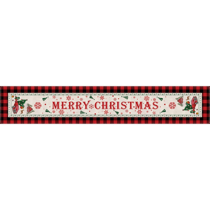 Christmas Table Runner for Festive Holiday Dining Rooms