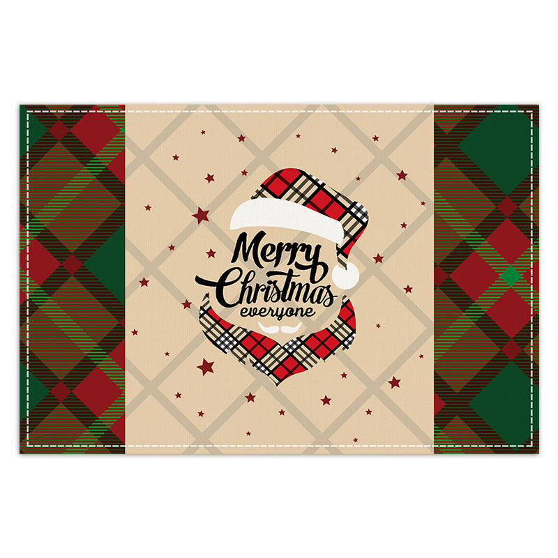 Christmas Placemats – Festive Linen-Look Table Decor