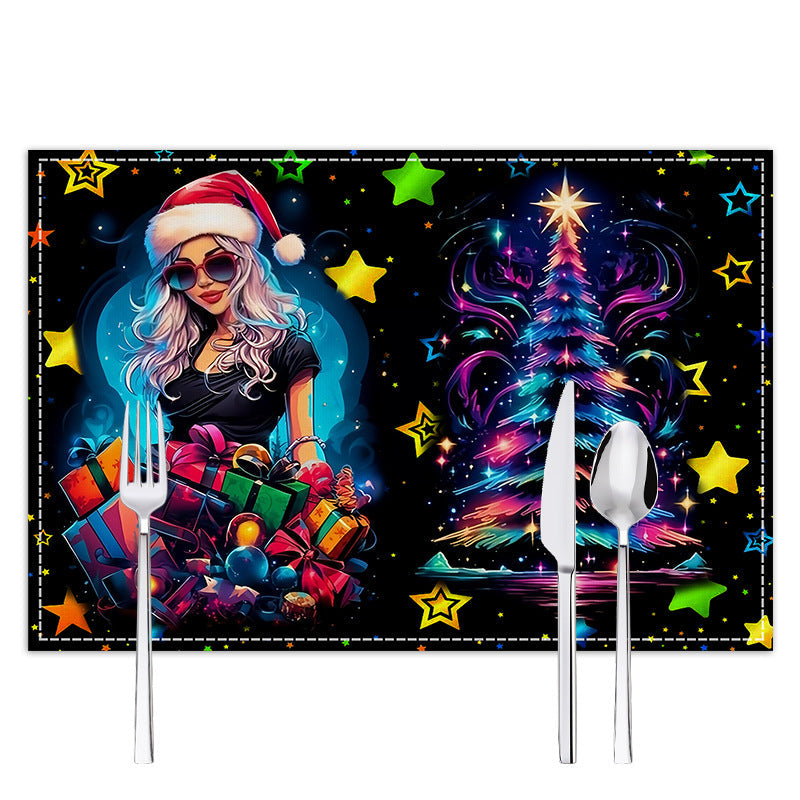 Christmas Table Mat – Festive Santa Place Setting