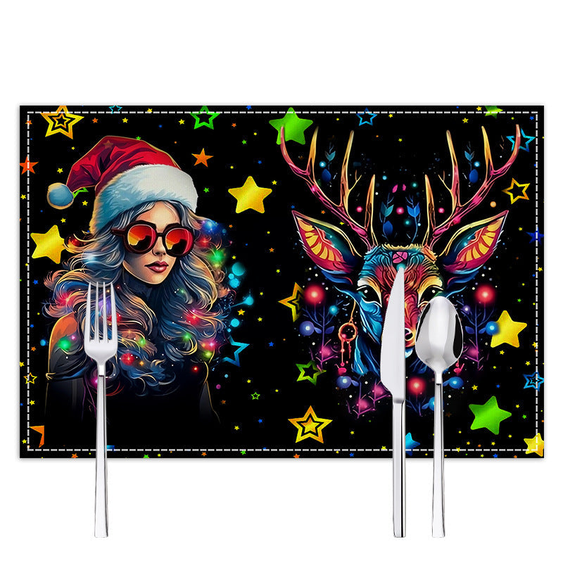 Christmas Table Mat – Festive Santa Place Setting