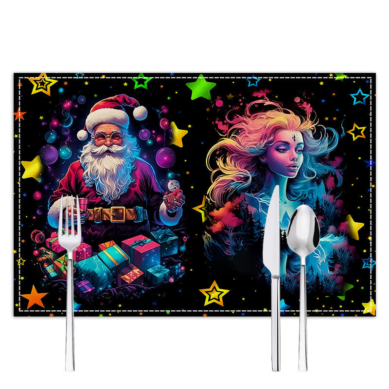 Christmas Table Mat – Festive Santa Place Setting