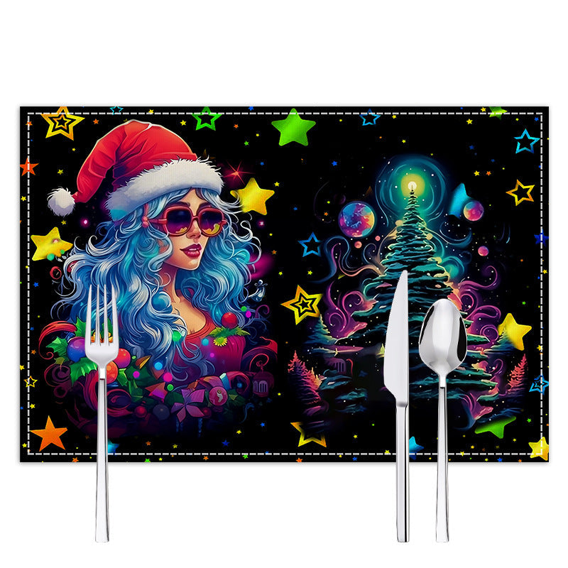 Christmas Table Mat – Festive Santa Place Setting