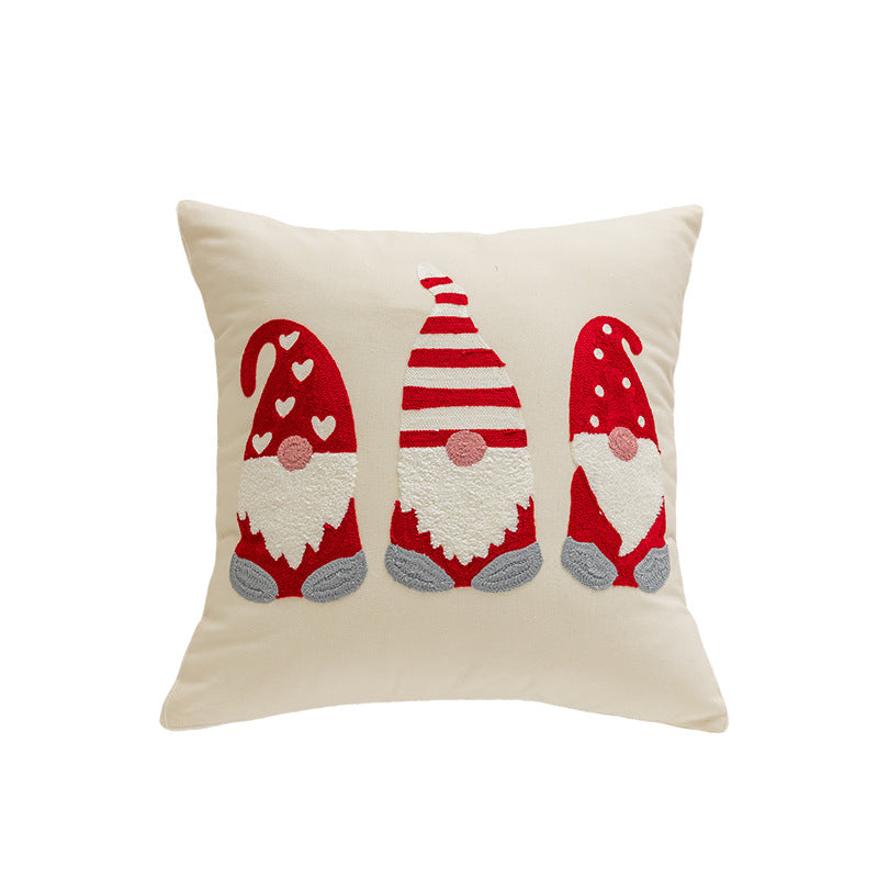 Christmas Embroidered Pillows for Festive Living Rooms