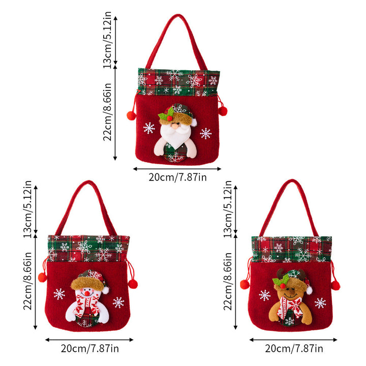 Christmas Gift Bag for Festive Small Gifts & Candy