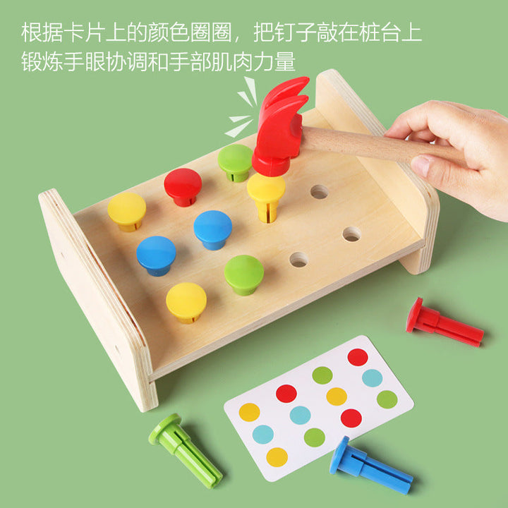 Wooden Preschool Puzzle Toy for Screen-Free Learning