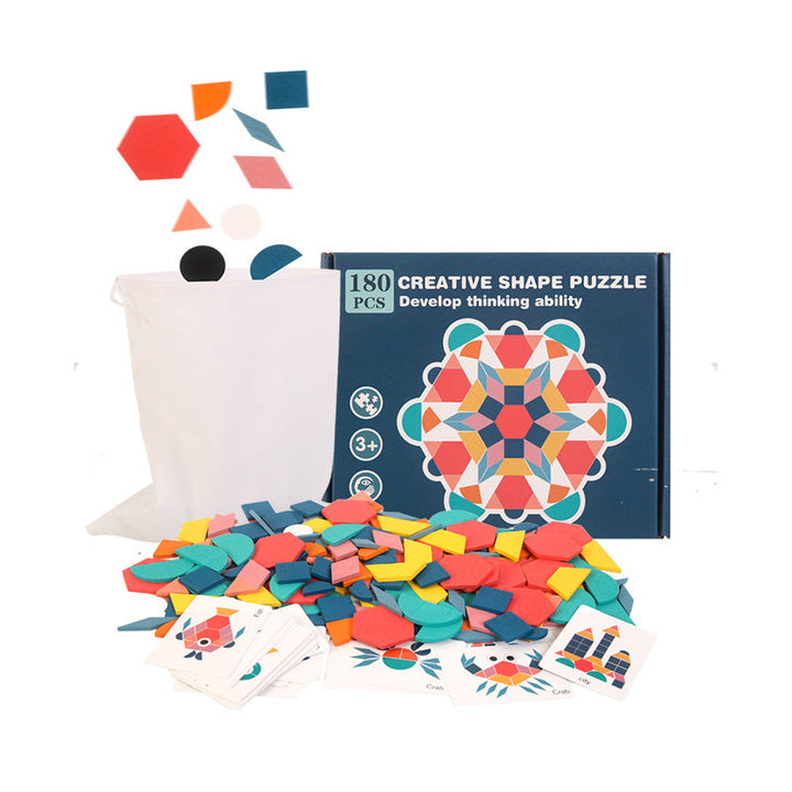 Wooden Tangram Puzzle Set for Creative Early Learning