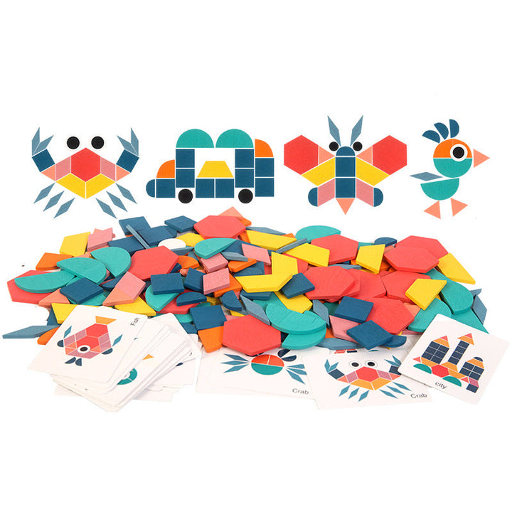 Wooden Tangram Puzzle Set for Creative Early Learning