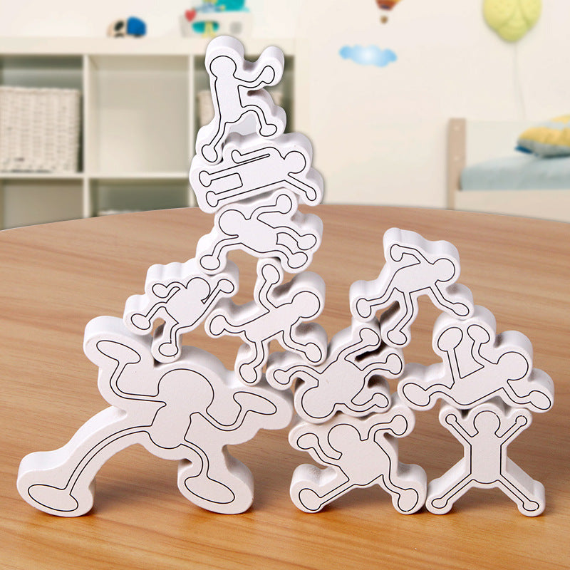 Wooden Stacking Toy for Creative Screen-Free Play