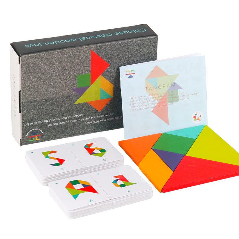 Tangram Puzzle Set for Colorful Early Learning Play