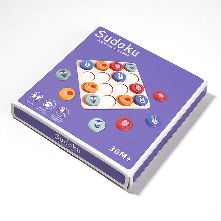 Wooden Sudoku Puzzle Toy for Early Logic & Learning