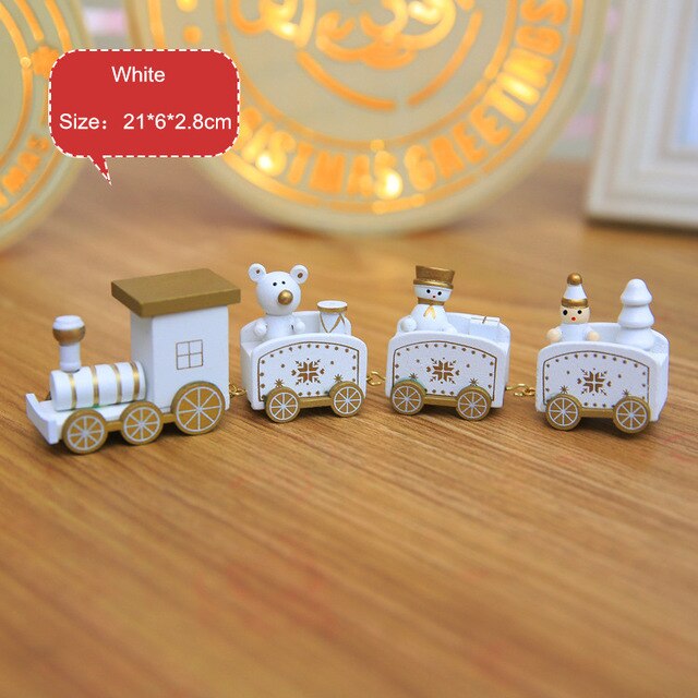 Wooden Christmas Train Decoration for Holiday Cheer