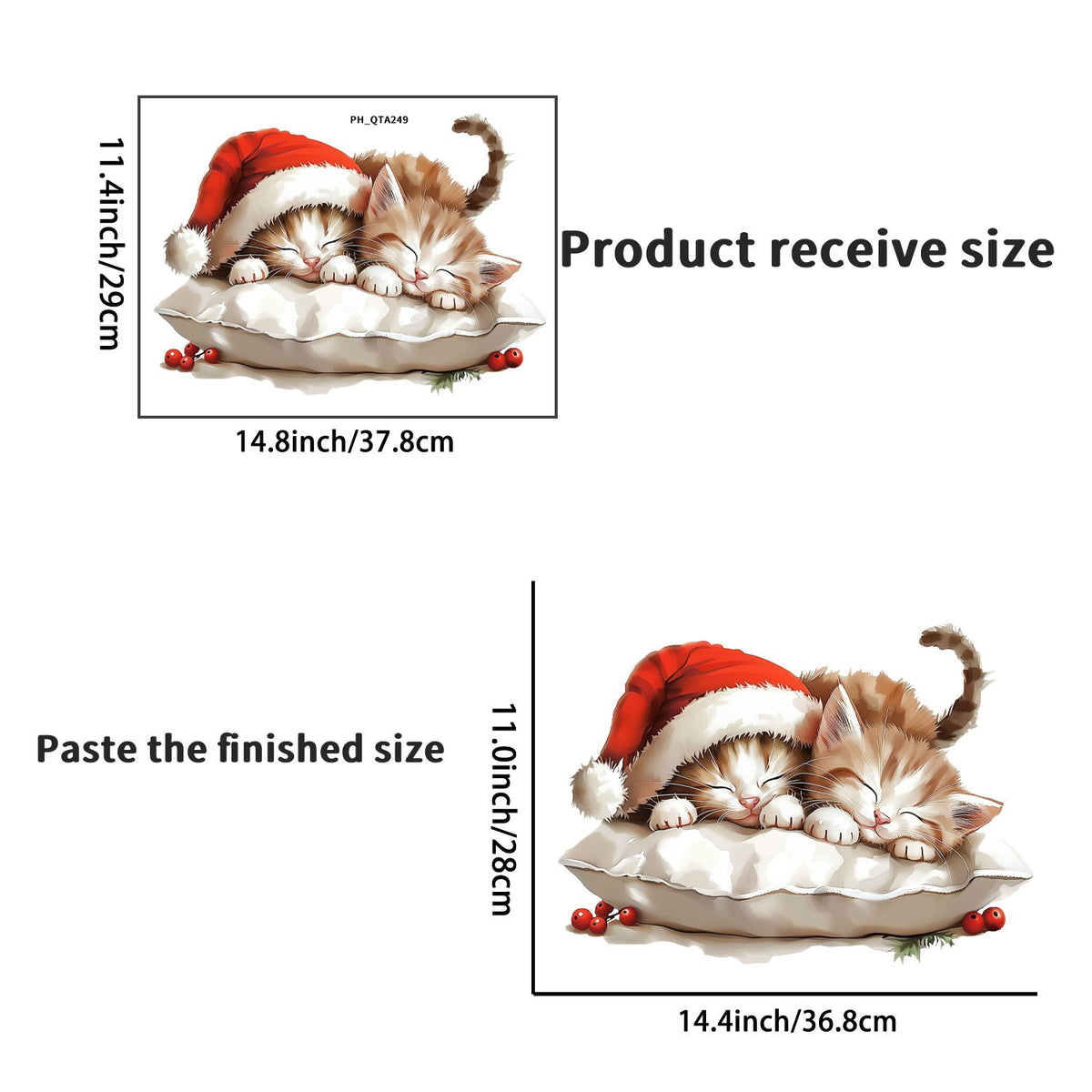 Christmas Animal Stickers for Cheerful Holiday Rooms