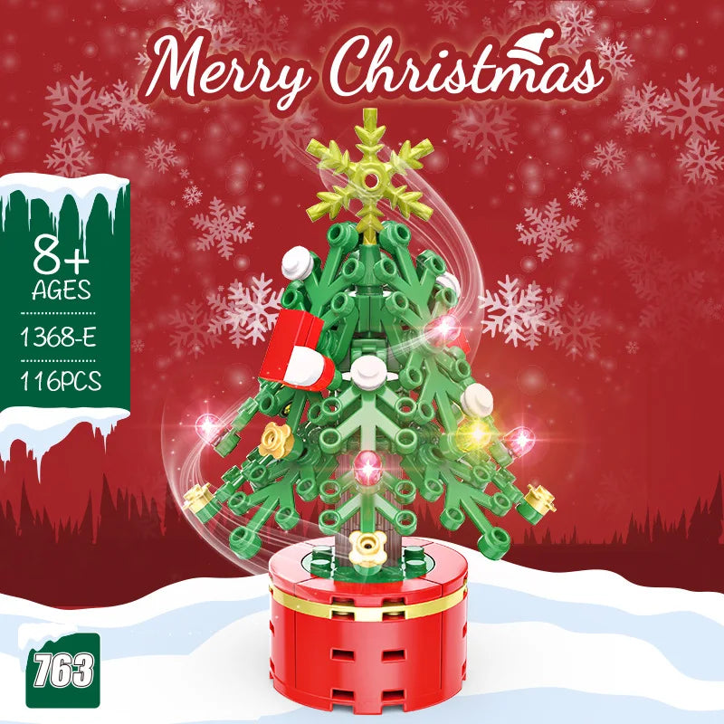 Christmas Building Block Tree Decoration For Festive Fun