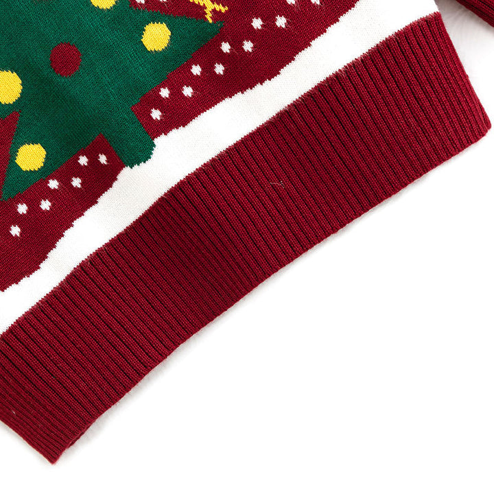 Knit Infant Sweater — A Playful Christmas Look