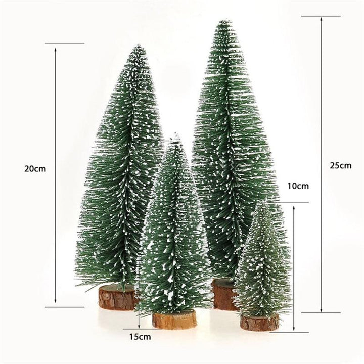 Snowy Christmas Tree Decor for Cozy Woodland Displays