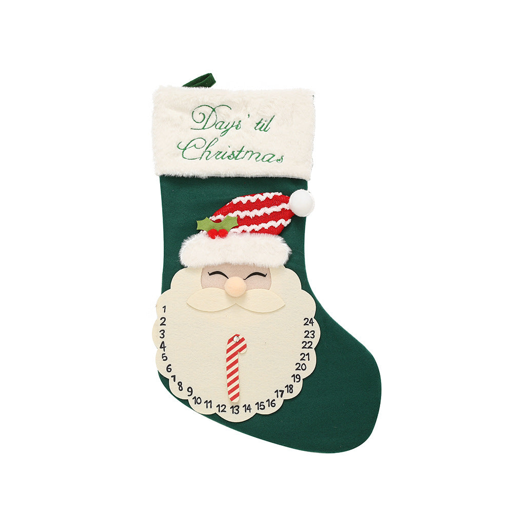 Christmas Stocking Set With A 1–24 Day Countdown