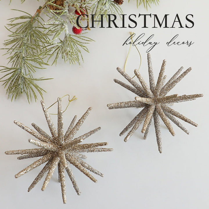 Christmas Starburst Ornaments for Elegant Tree Decor