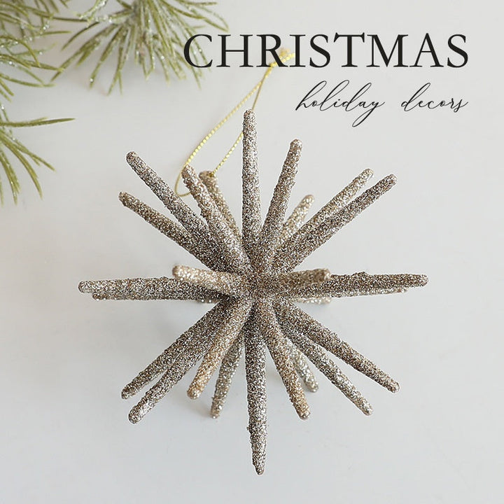 Christmas Starburst Ornaments for Elegant Tree Decor