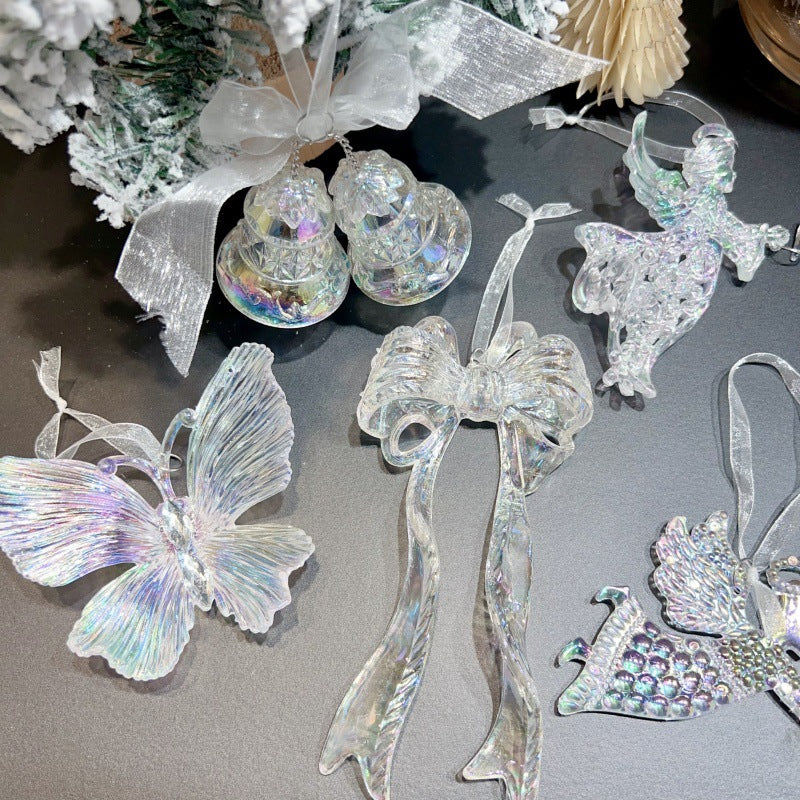 Acrylic Christmas Tree Ornaments for Iridescent Glow